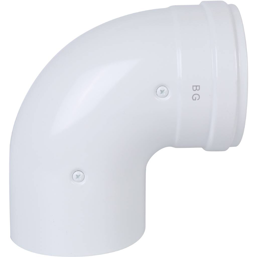 Отвод Baxi KHG (New) DN 60/100 коаксиальный 90 (трубопровод), без муфты, KHG71410151-