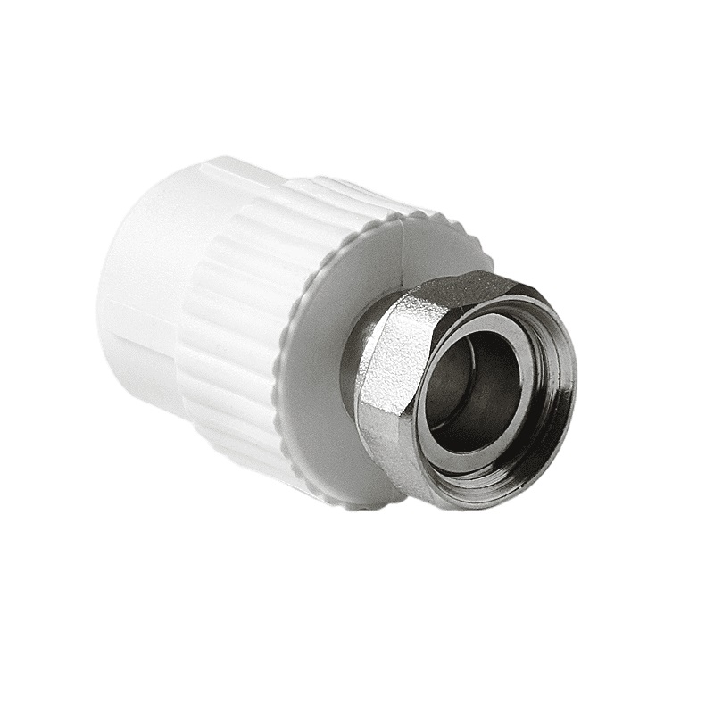 Муфта Pro Aqua d=20-3/4 PP-R с накидной гайкой Белая, PA29010