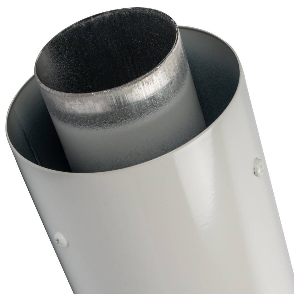 *SCA-6010-001001 STOUT Элемент дымохода DN60/100 фин.уч-ок 1000 мм для горизонт. прохода через стену с антиобмерз.оголовком, SCA-6010-001001