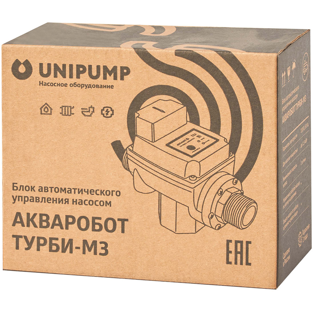 Блок управления насосом UNIPUMP ТУРБИ-М3 (2,0-3,5 бар), 54283