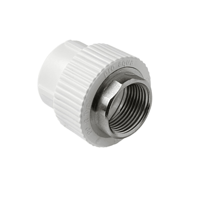 Муфта комбинированная Pro Aqua d= 40-1.1/2 PP-R под ключ ВР Белая, PA22521P