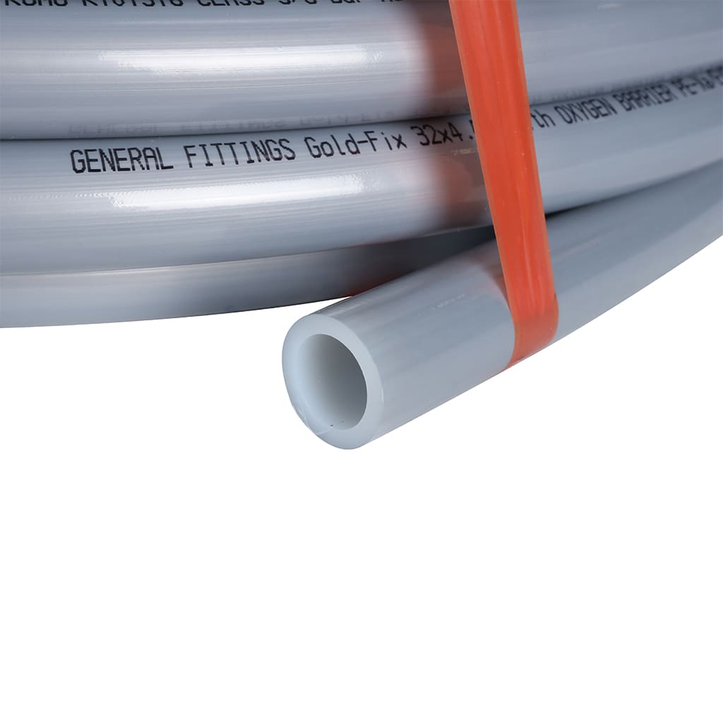 Труба из сшитого полиэтилена GENERAL FITTINGS с кислородным слоем, серая PEX-a 32х4,4 (бухта 50 метров), TB0030G324400B