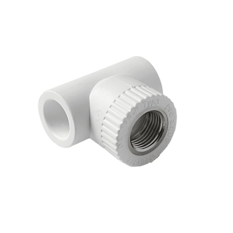 Тройник комбинированный Pro Aqua d=32-1/2 PP-R ВР Белый, PA24015