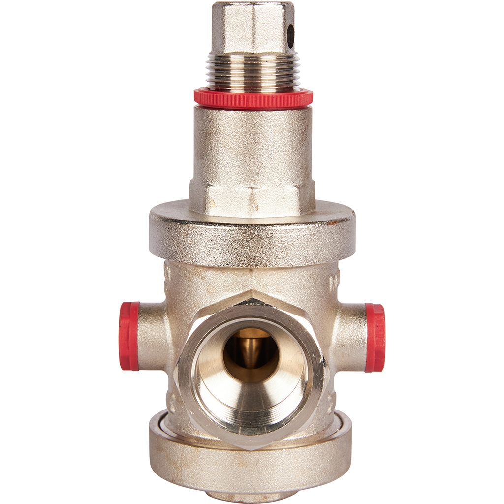 Редуктор давления ROMMER PN25 вн/вн 3/4 с выходом под манометр, RVS-0008-000020
