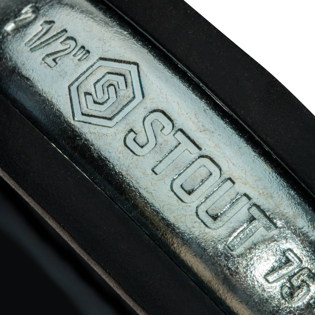 Комплект STOUT хомут+шпилька шуруп +дюбель пластиковый 2 1/2 (75-80), SAC-0020-100212