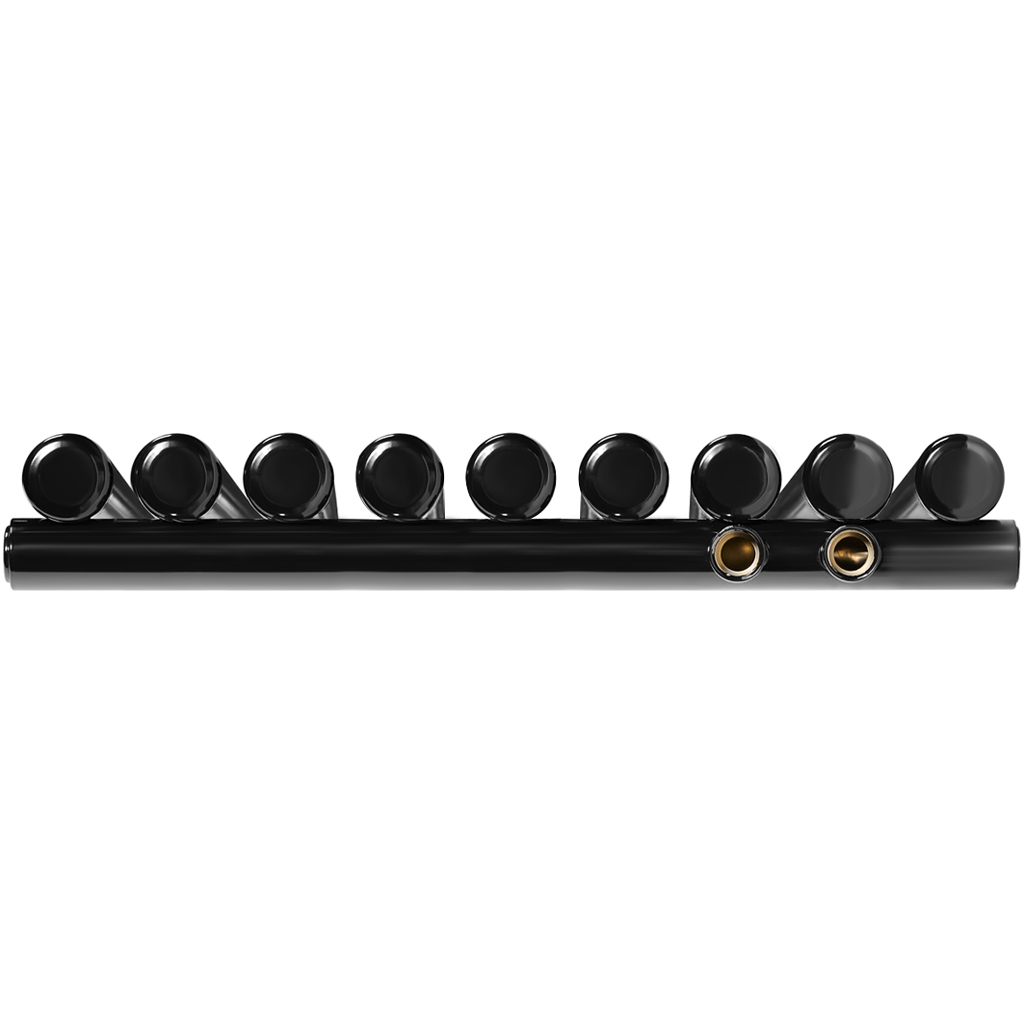 Стальной трубчатый радиатор STOUT TUBE ROUND нижнее правое подключение 9 секций R40 1-1750-9 RT RAL9005, STR40117509RTRAL9005