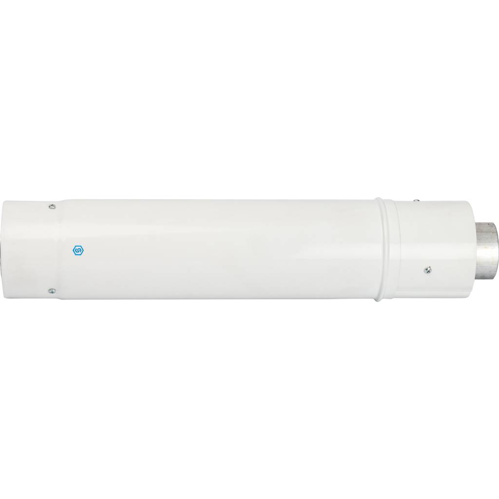*SCA-6010-004775 STOUT Элемент дымохода DN60/100 труба коаксиальная телескопическая 470-750 мм п/м, уплотнения и хомут в комплекте, SCA-6010-004775