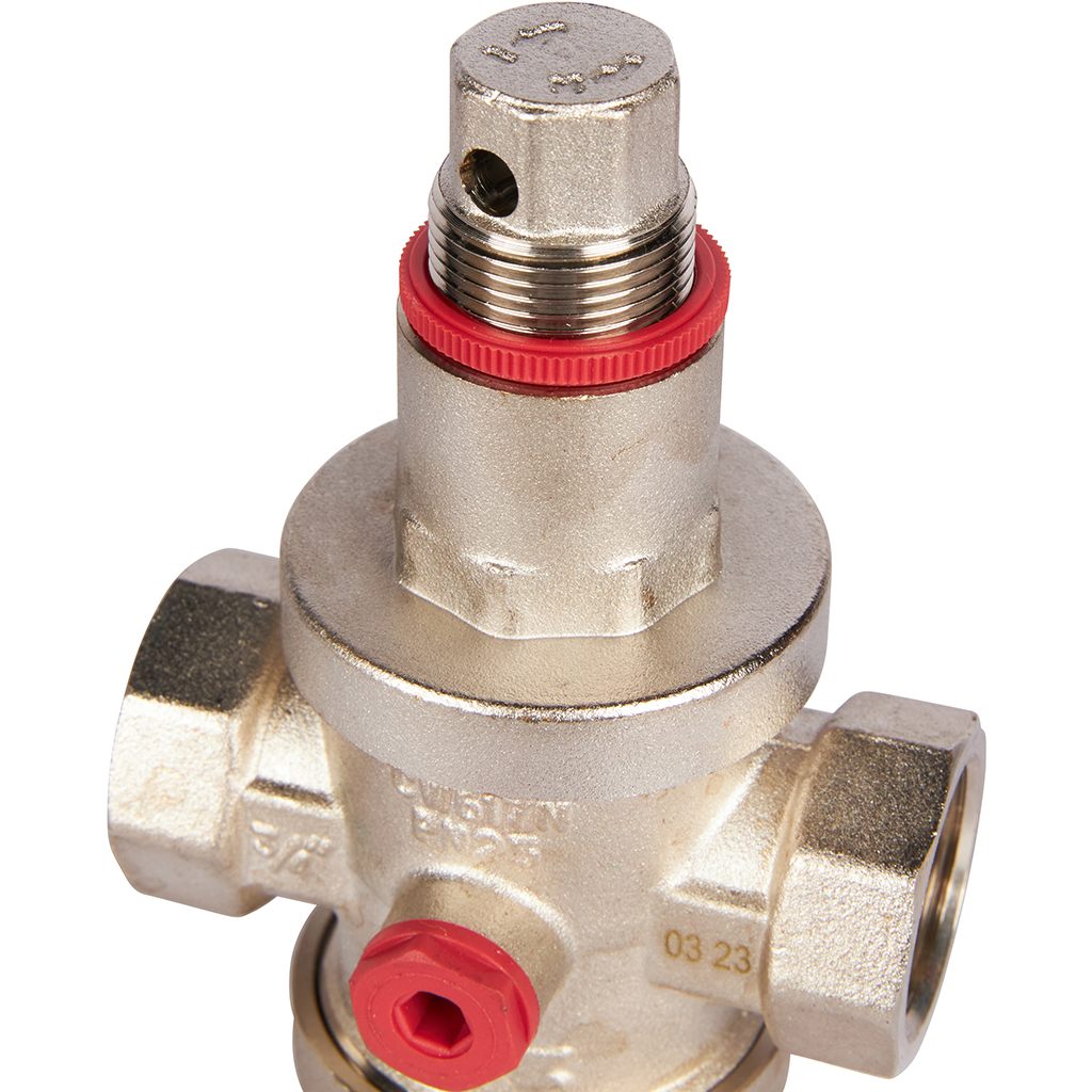 Редуктор давления ROMMER PN25 вн/вн 3/4 с выходом под манометр, RVS-0008-000020