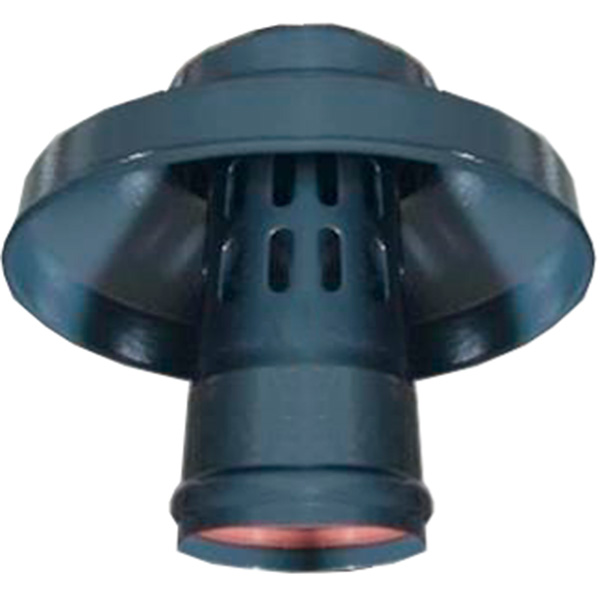 Оголовок с ветрозащитой традиционный ROMMER D80 (алюминий) ЧЕРНЫЙ, RCA-0080-010006