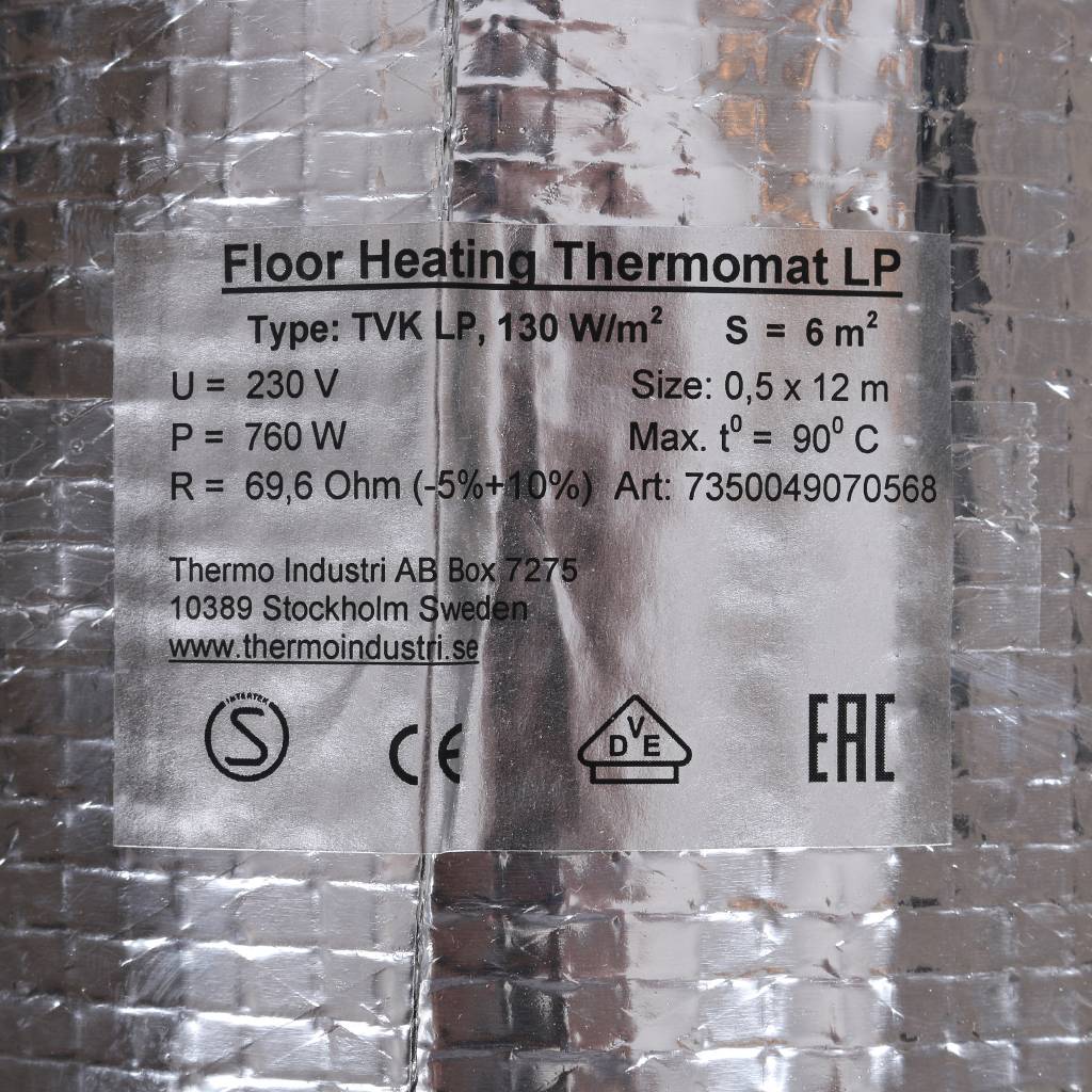 Термомат THERMO LP 6 м.кв, TVK-LP-6