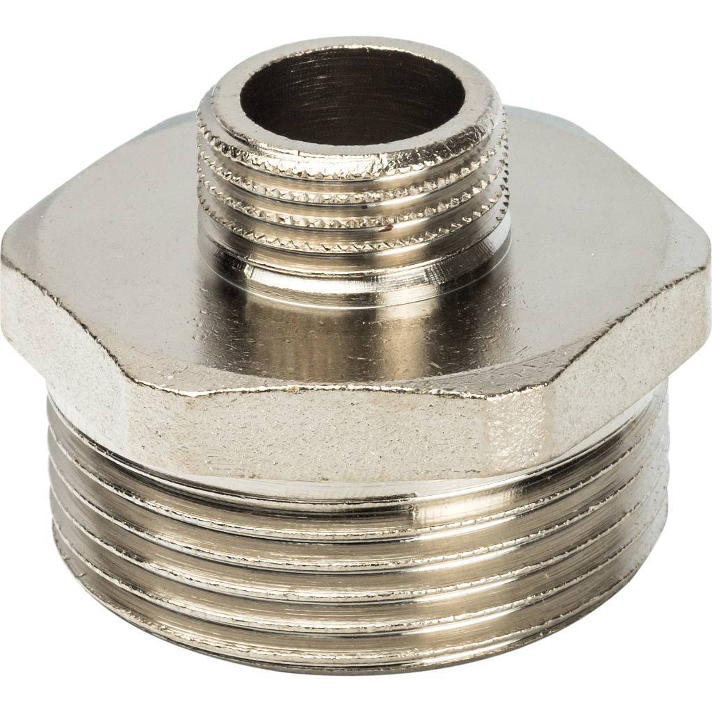 Ниппель НН STOUT переходной никелированный 1 1/4X1/2, SFT-0004-011412