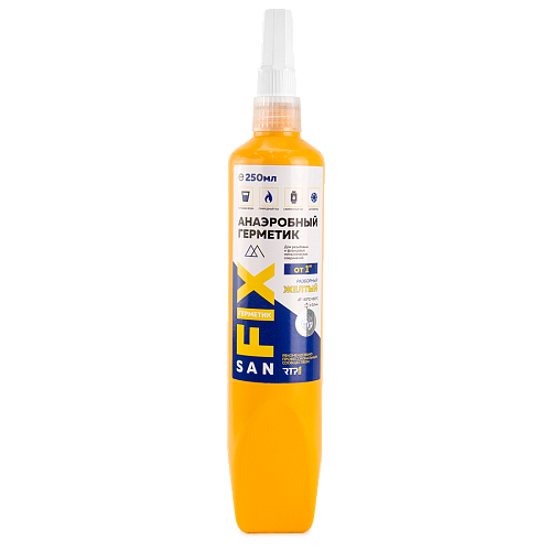 Герметик анаэробный 250,желтый,SANFIX