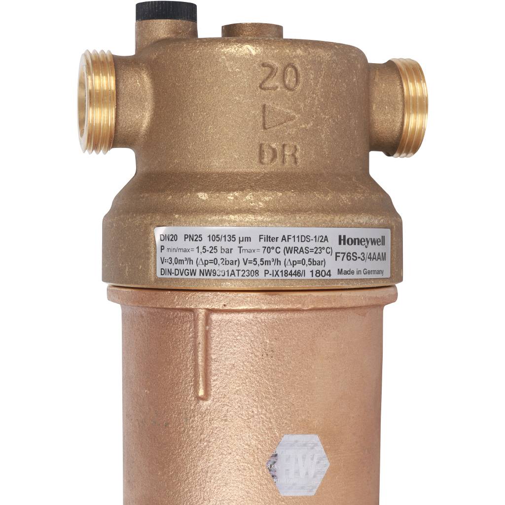 Фильтр Honeywell (Resideo Braukmann) F76S-3/4 AAM (ABM, ACM, ADM)на горячую воду, 3/4, 54304