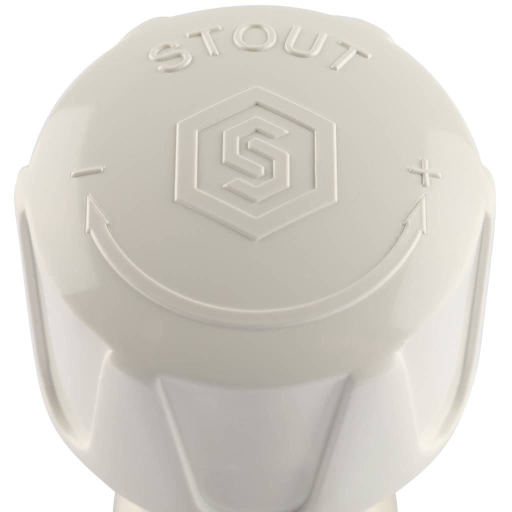 Клапан ручной терморегулирующий STOUT SVRs с неподъемным шпинделем, прямой 3/4, SVRs-1172-000020
