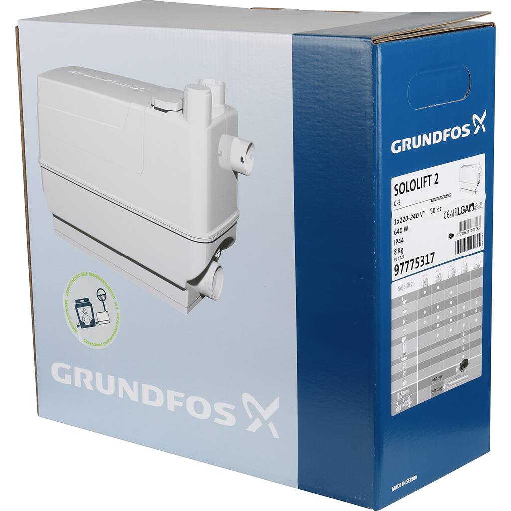 Установка канализационная GRUNDFOS Sololift2 C-3, 97775317