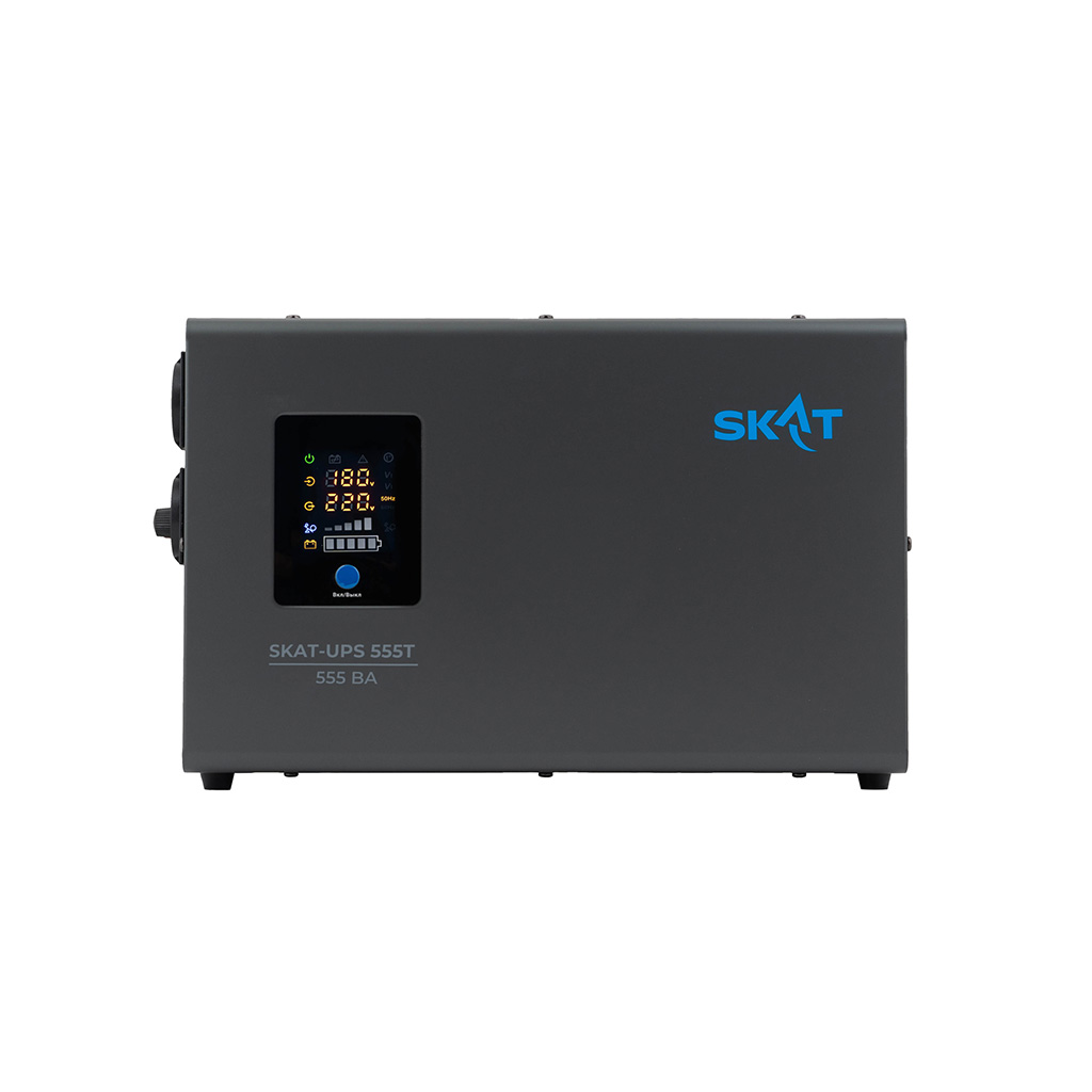 Источник питания Teplocom SKAT-UPS 555T Line-Interactive 220В, 555ВА, работает от 1 внутренней/внешней АКБ, 4545