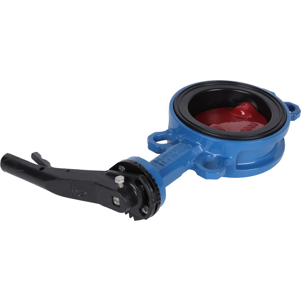 Затвор поворотно-дисковый Tecofi VPI4448 DN 100 PN 16 межфланцевый с ручкой из чугуна EPDM, VPI4448-02EP0100