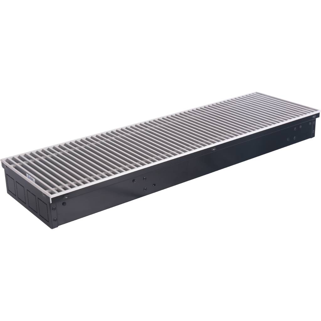 Внутрипольный конвектор STOUT SCQ-1101 75х300х1500 (Решётка роликовая) левое подключение, SCQ-1101-0730150