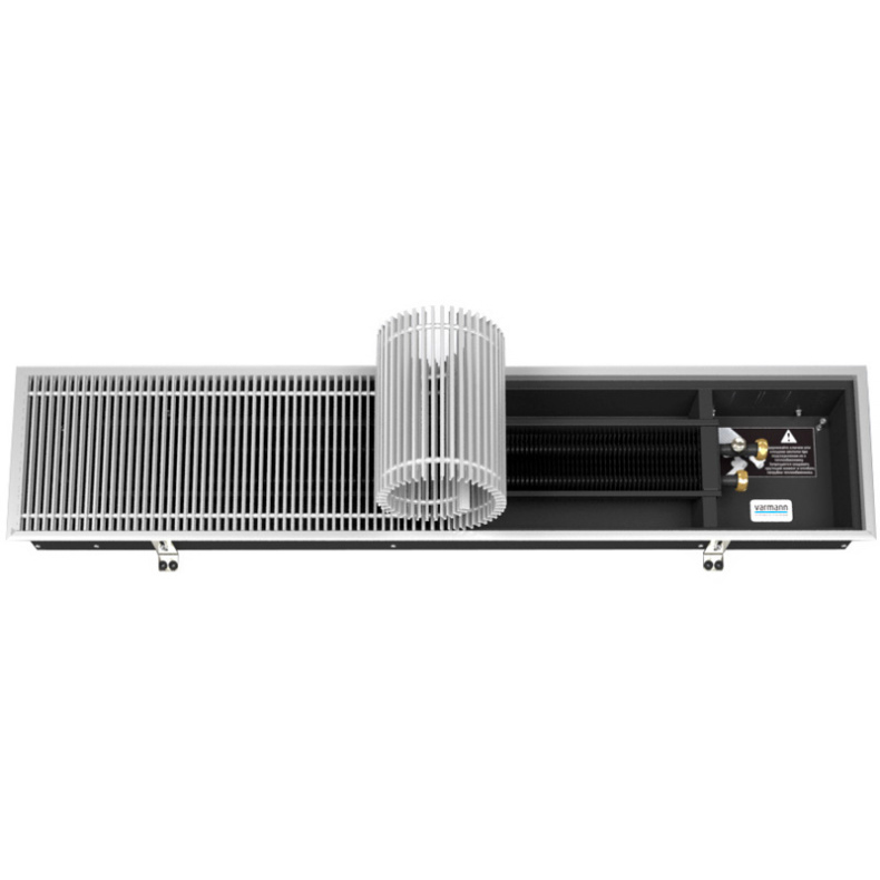 Внутрипольный конвектор VARMANN Ntherm 90х230х3000 (без решетки, без рамки) правое подключение, N 230.90.3000
