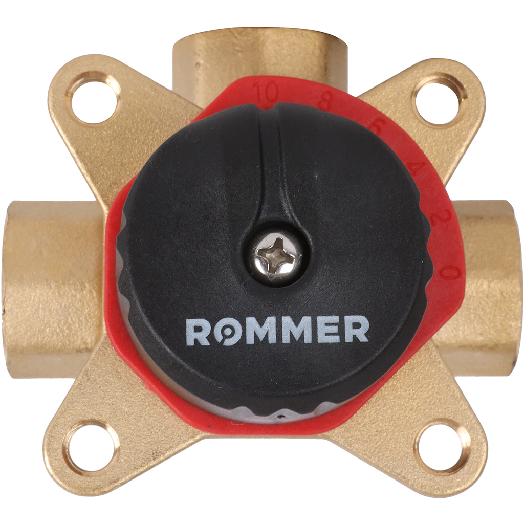 3-х ходовой смесительный клапан ROMMER 1/2  KVs 2,5, RVM-0003-002515