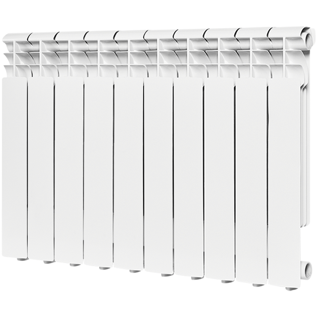 Радиатор алюминиевый ROMMER Profi 500 10 секции (AL500-80-80-100) (RAL9016), RAL-1210-050010