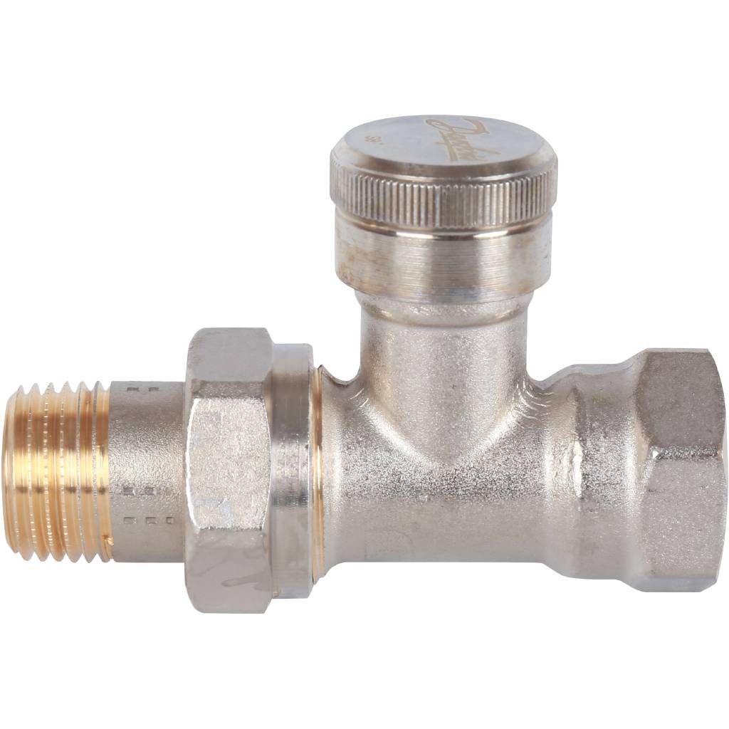 Клапан запорный Danfoss прямой никелированный RLV-15, 003L0144