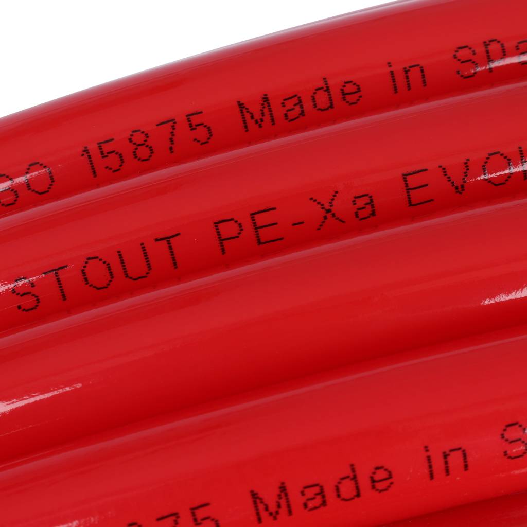Труба из сшитого полиэтилена STOUT PEX с кислородным слоем, красная, 20х2,0 (бухта 260 метров), SPX-0002-262020