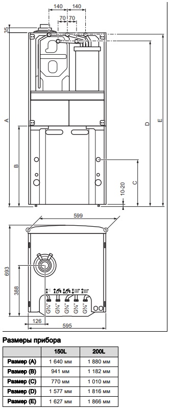Газовый напольный котел Vaillant ecoCOMPACT VSC 306/4-5 150, 30 кВт, 0010014713