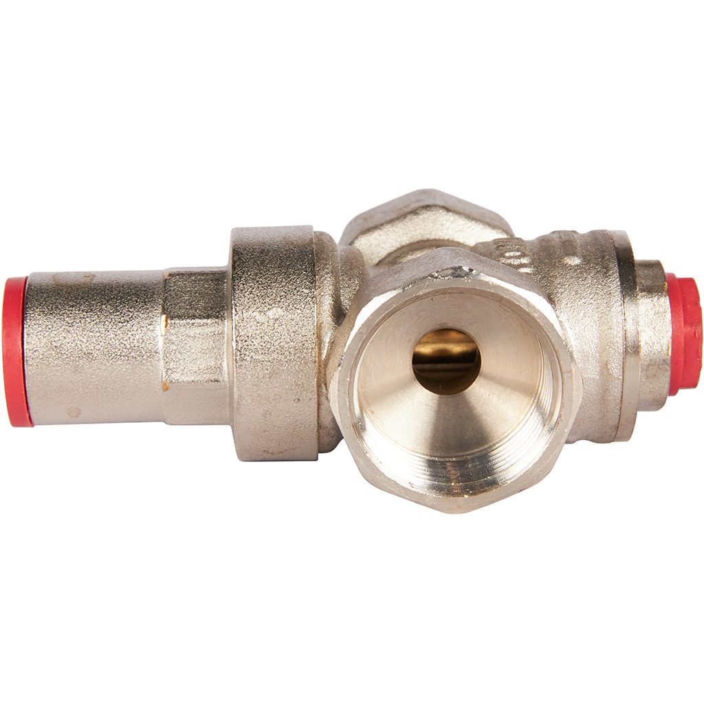 Редуктор давления ROMMER PN16 вн/вн 3/4 с выходом под манометр, RVS-0010-000020