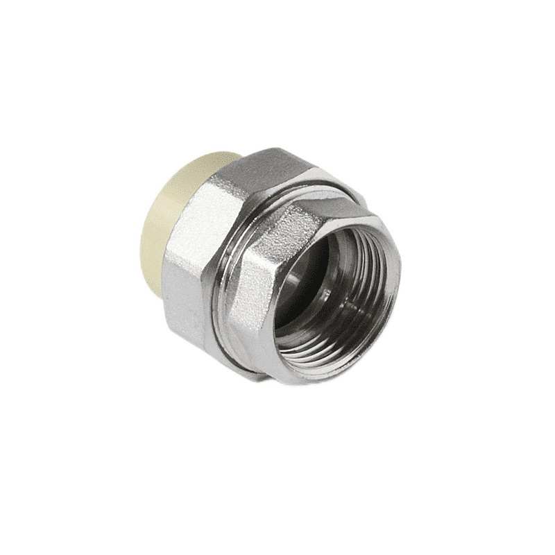 Муфта комбинированная Pro Aqua d=32-1 PP-R разъемная (американка) ВР Серая, PA20018G