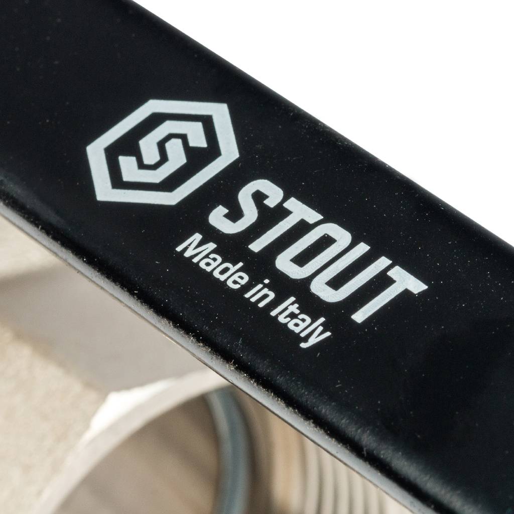 Кран шаровой STOUT полнопроходной, ВР/НР, ручка рычаг 1 1/2, SVB-0003-000040