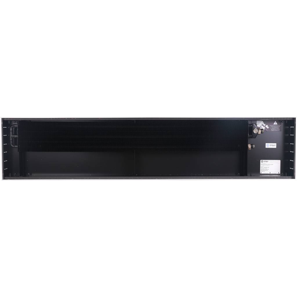 Внутрипольный конвектор STOUT SCN-1100 80х300х1400 (Решётка роликовая) правое подключение, SCN-1100-0830140