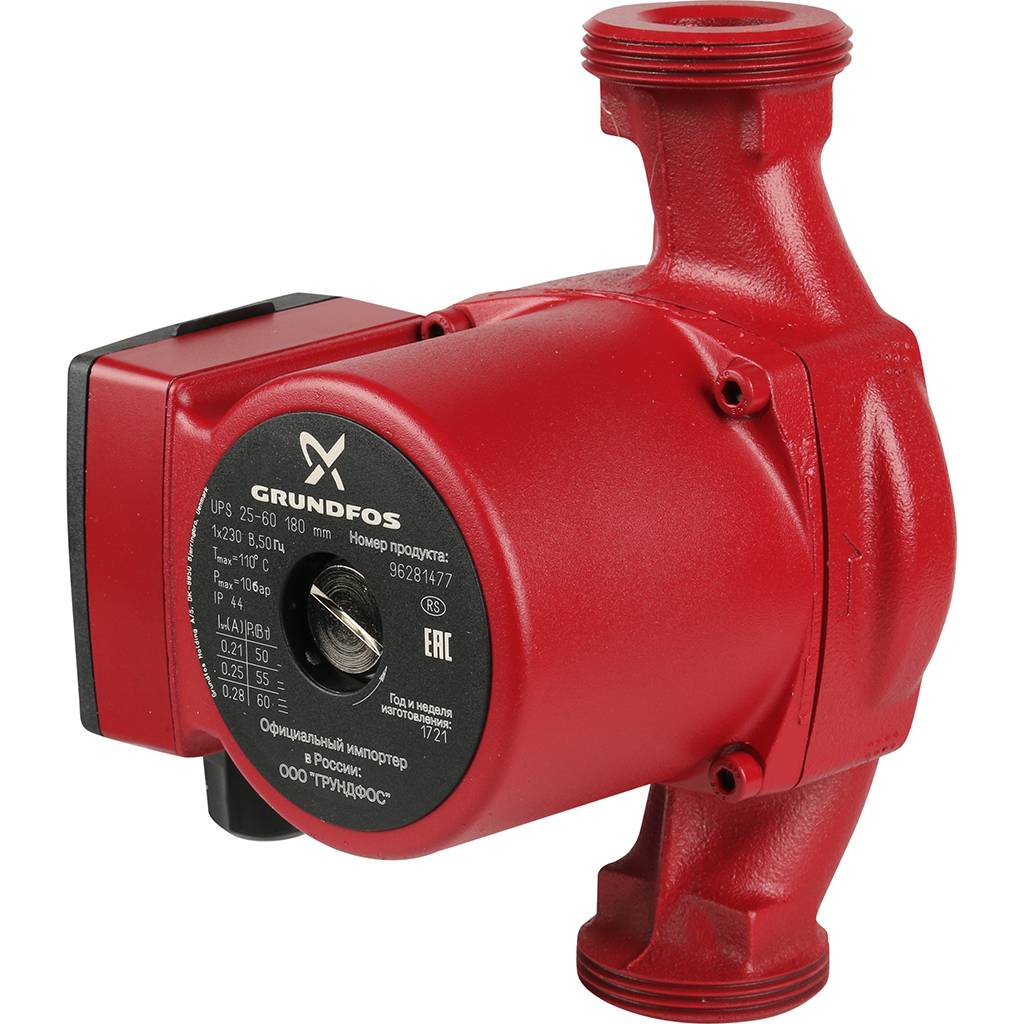 Насос циркуляционный/ бытовой Grundfos UPS 25-60 1х230 В, 96281477