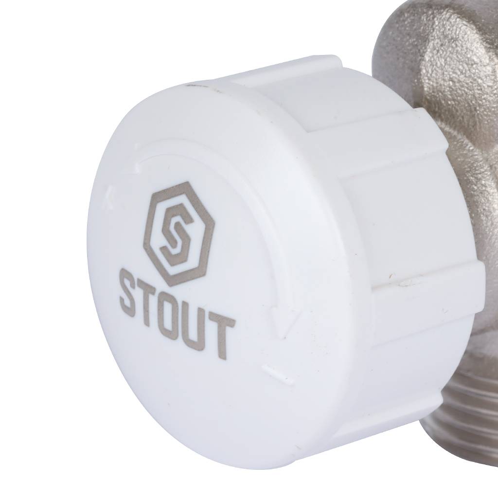 Клапан термостатический осевой STOUT 1/2 х 3/4 ЕК, SVT-0005-100015
