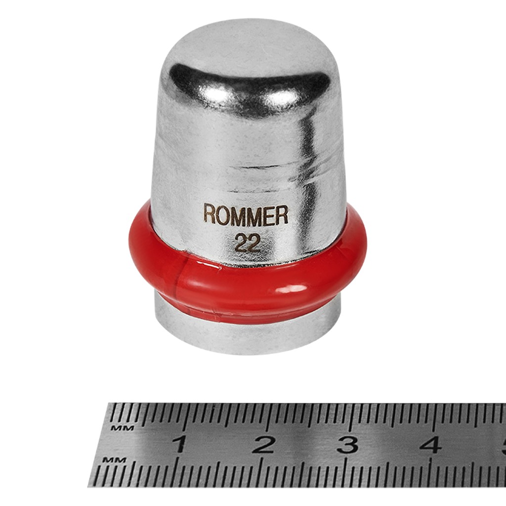 Заглушка ROMMER ВПр, 22, из нержавеющей стали прессовой, RSS-1025-000022
