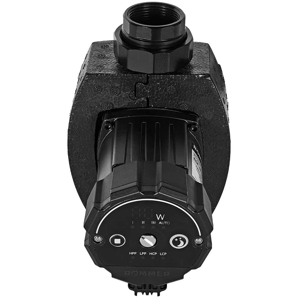 Частотный циркуляционный насос ROMMER PROFI EVO 32/40-180 с гайками и теплоизоляцией, RCP-0030-3240180