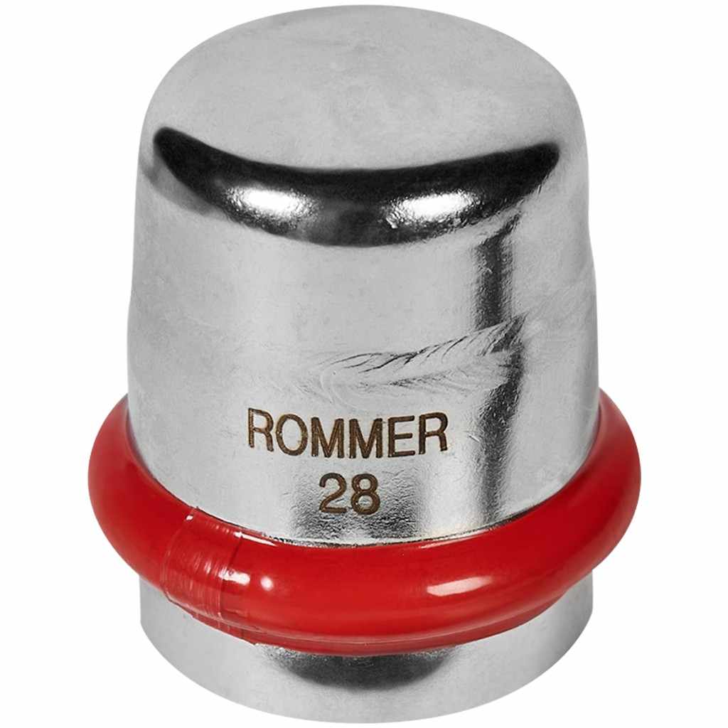 Заглушка ROMMER ВПр, 28, из нержавеющей стали прессовой, RSS-1025-000028