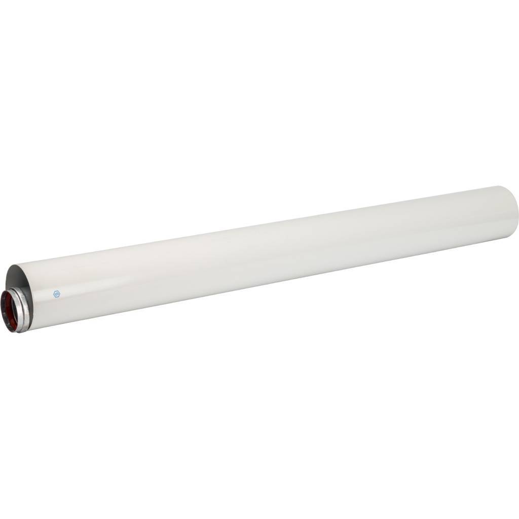 *SCA-6010-001000 STOUT Элемент дымохода DN60/100 труба коаксиальная 1000 мм п/м, уплотнения и хомут в комплекте, SCA-6010-001000