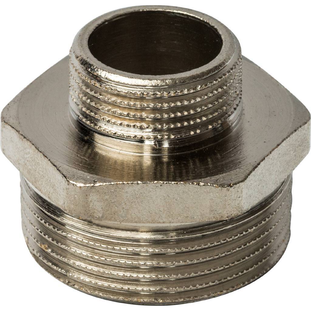 Ниппель НН STOUT переходной никелированный 1 1/4X3/4, SFT-0004-011434