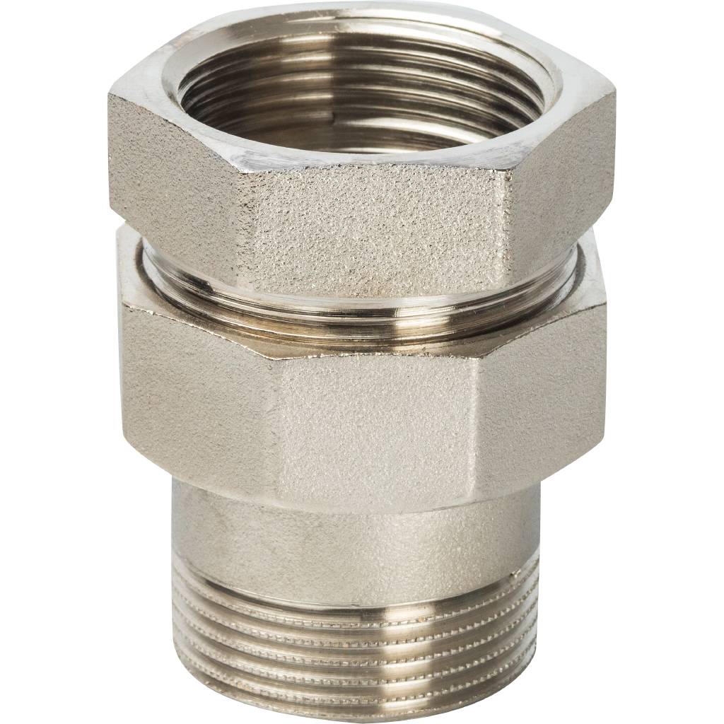 Разъемное соединение STOUT американка ВН никелированное, уплотнение под гайкой 1 1/2 o-ring кольцо, SFT-0041-000112
