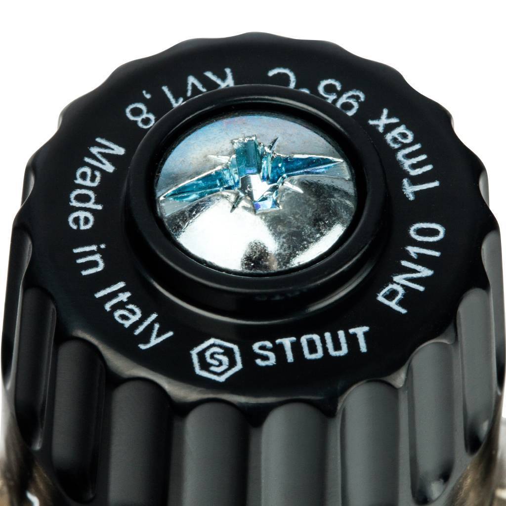 Термостатический смесительный клапан для систем отопления и ГВС STOUT 3/4 НР 30-65°С KV 1,8, SVM-0025-186520