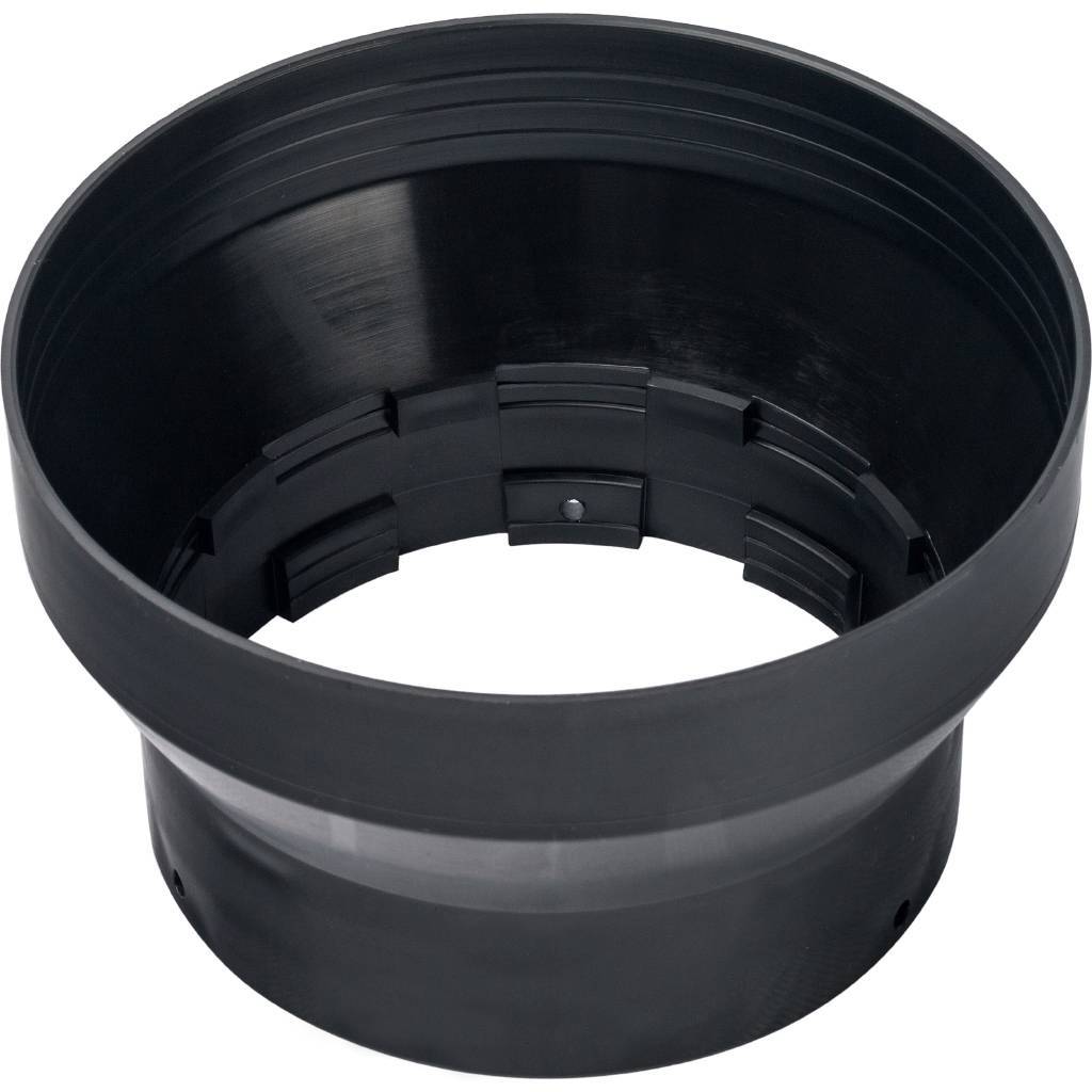 Элемент дымохода STOUT адаптер пластиковый DN101/133, для герметизации терминала при проходе через крышу, SCA-6010-000110