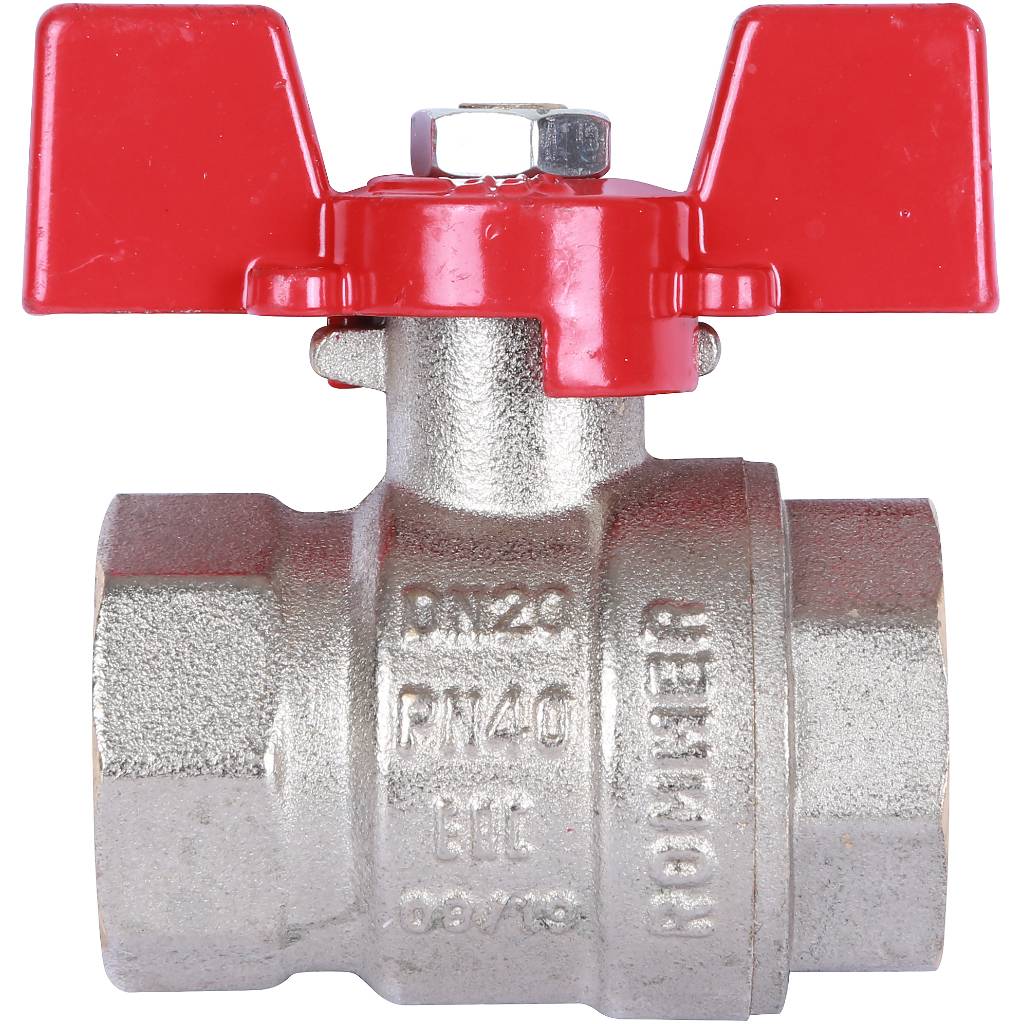 Кран шаровой ROMMER 3/4 ВН/ВН, ручка бабочка, RBV-0003-0110220