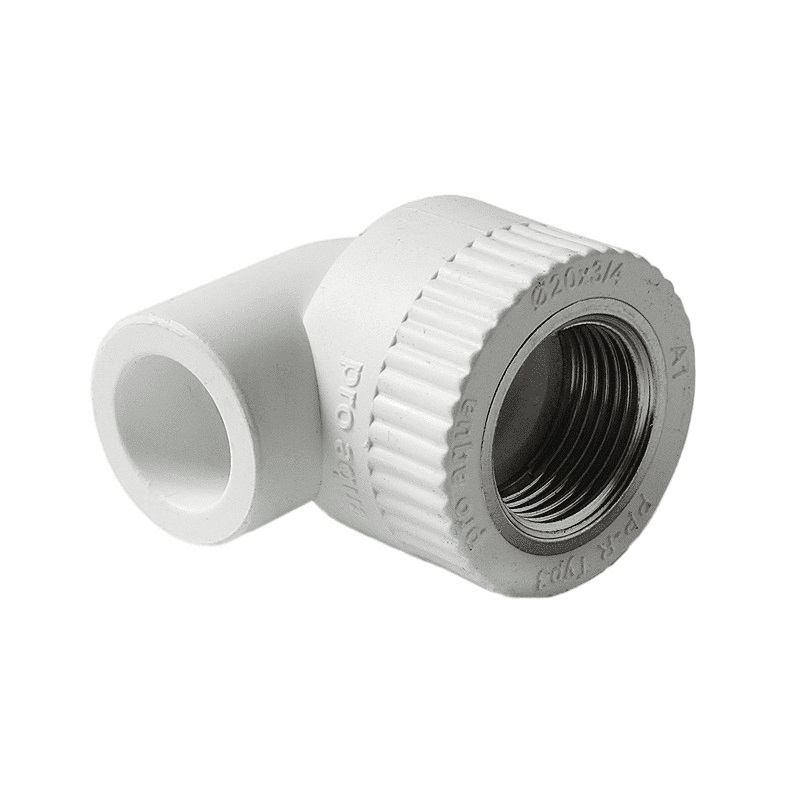 Угольник комбинированный Pro Aqua d=20-3/4 PP-R ВР Белый, PA26010P
