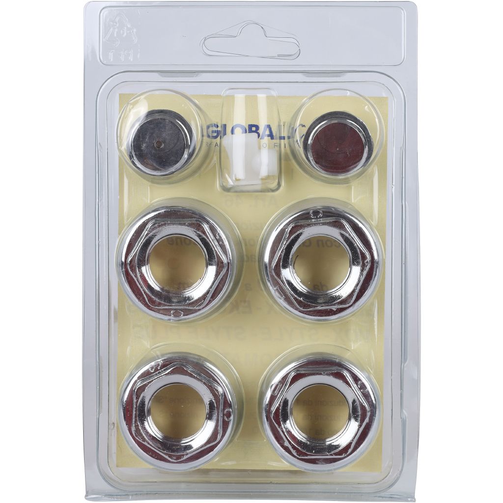 Присоединительный набор для радиатора Global 011046 CHROME Global KIT 1/2 (цвет хром.)), A046KIT1/299