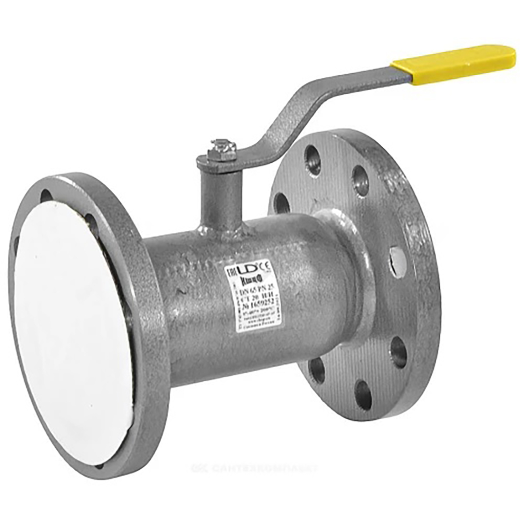 Кран шаровой LD Ду 125 Ру25 фланцевый с редуктором, КШ.Ц.Ф.Р.125/100.025.Н/П.02