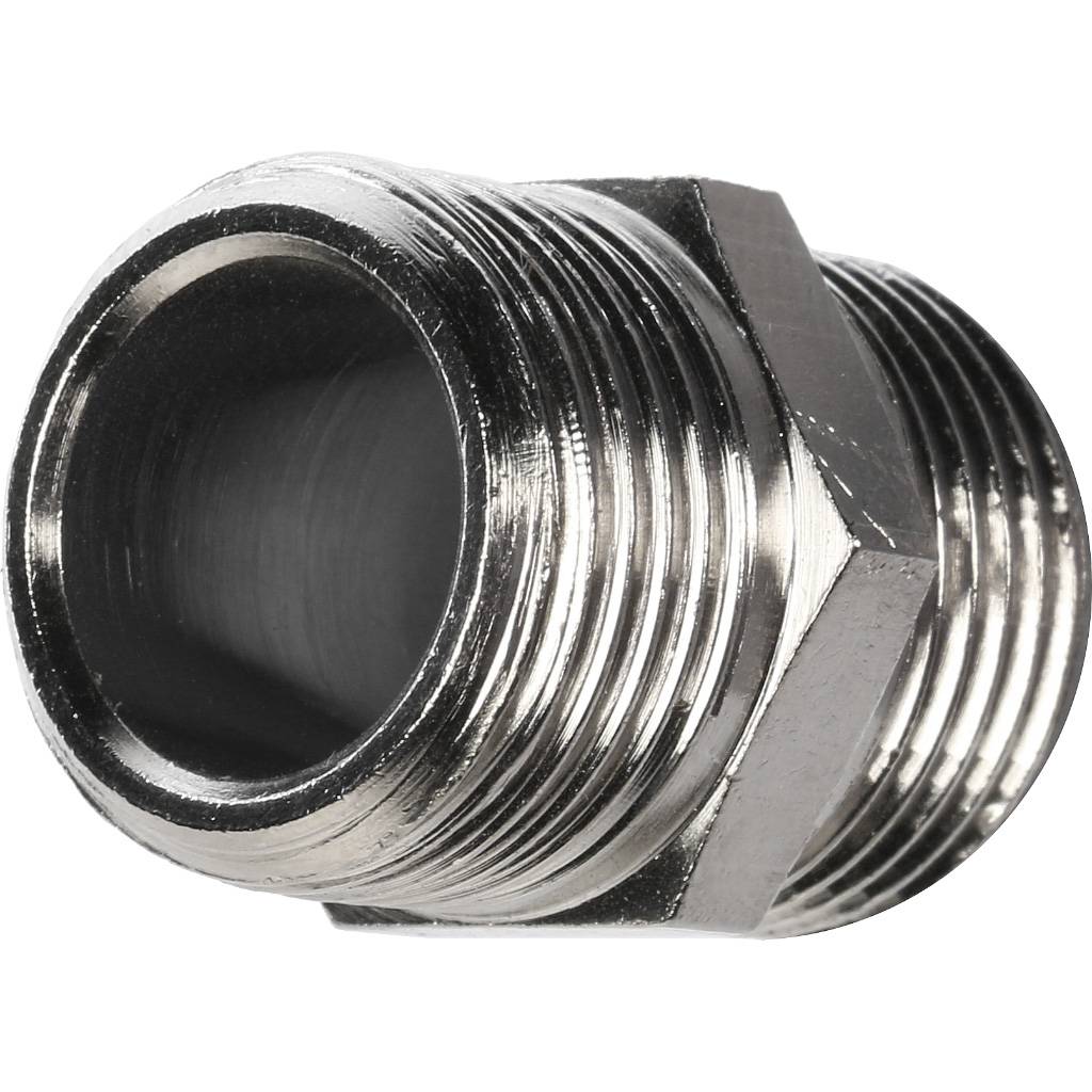 Ниппель HH STOUT никелированный 3/8, SFT-0004-003838