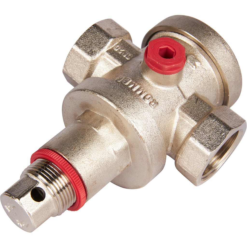 Редуктор давления ROMMER PN25 вн/вн 3/4 с выходом под манометр, RVS-0008-000020