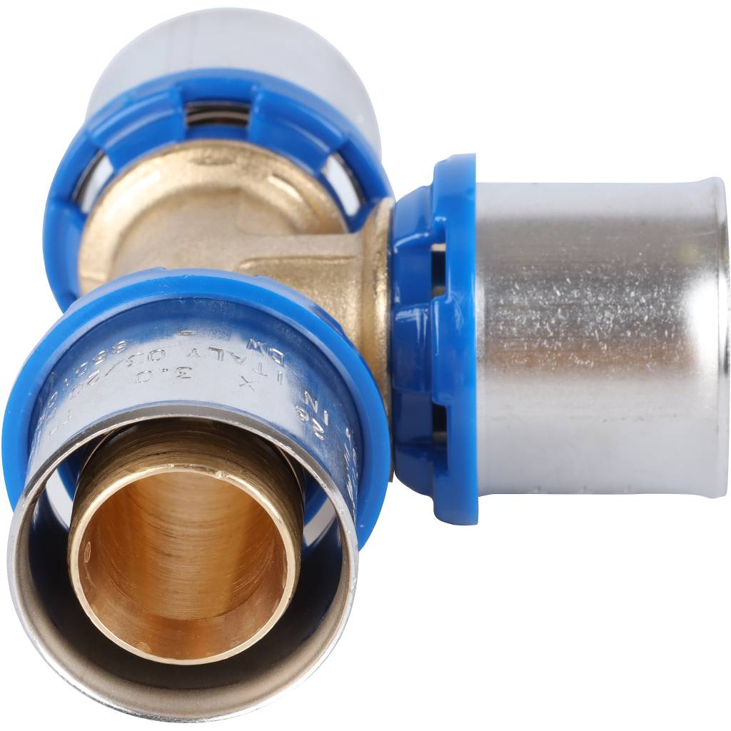Тройник равнопроходный APE 26х26х26 для металлопластиковых труб прессовой, ARL2200333