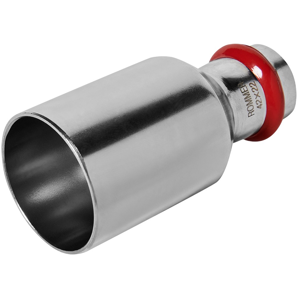Муфта ROMMER переходная НПр-ВПр, 42х22, из нержавеющей стали прессовой, RSS-1020-004222